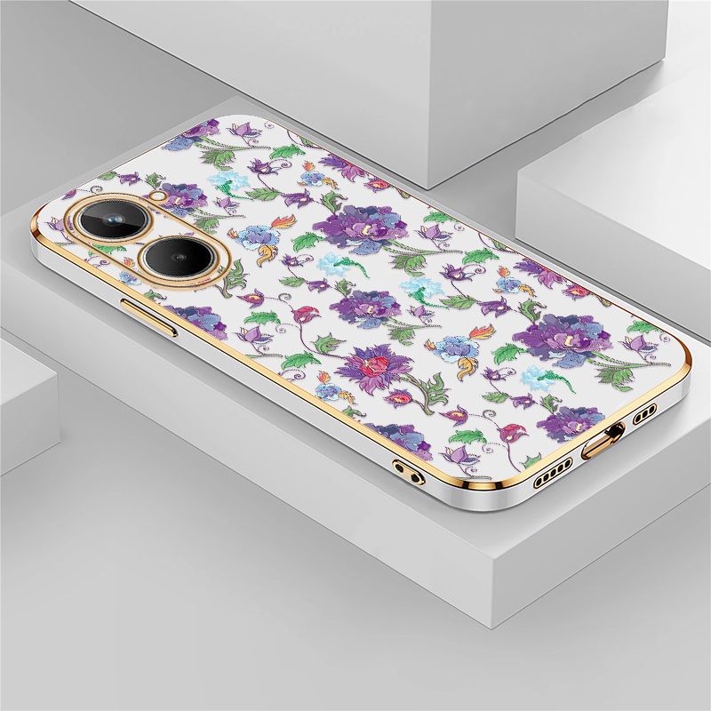 Phone Cases Realme - Luxus-Handyhülle mit Blumenmuster für OPPO Realme