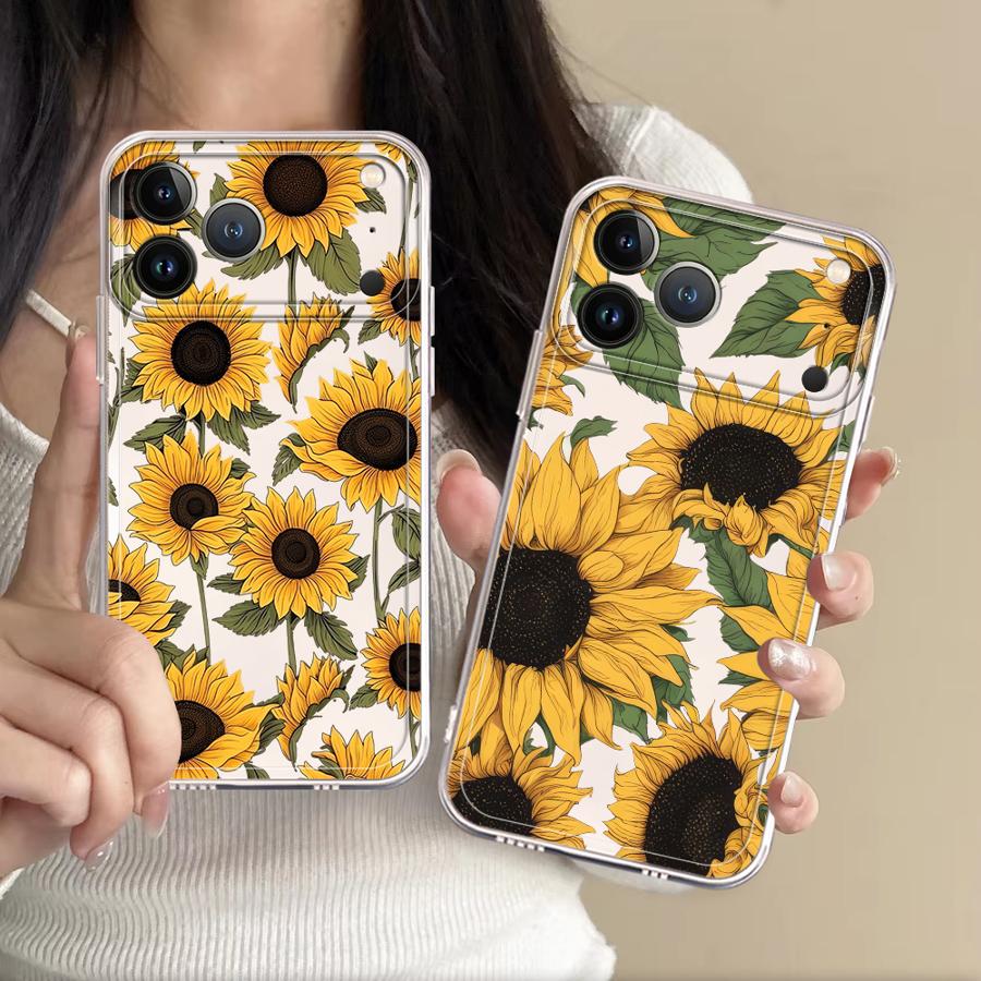 Phone Cases For Iphone 13 - Niedliche Sonnenblumenmuster-Hülle für Apple iPhone 17