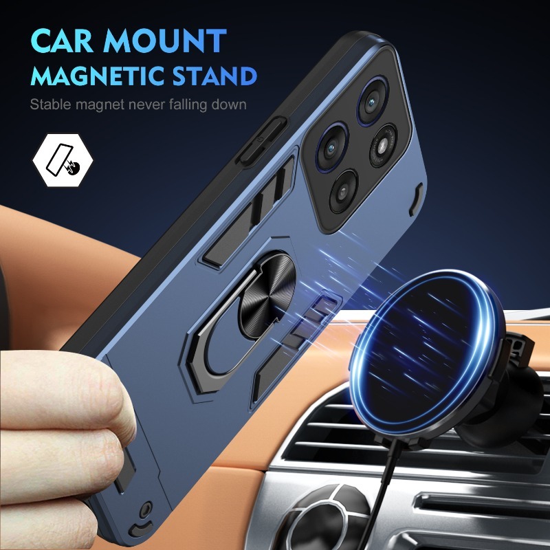 Phone Cases Moto G - Rüstung stoßfeste magnetische Halterabdeckung für Motorola