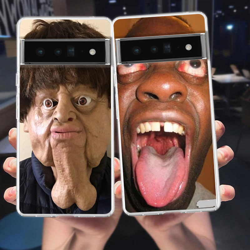 Phone Cases Ugly - Lustige Handyhülle mit Hässlichem Mann-Motiv für