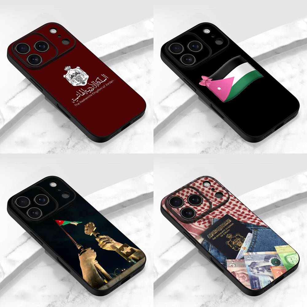 Phone Cases Jordan - Passport Flag Jordan National Emblem Handyhülle