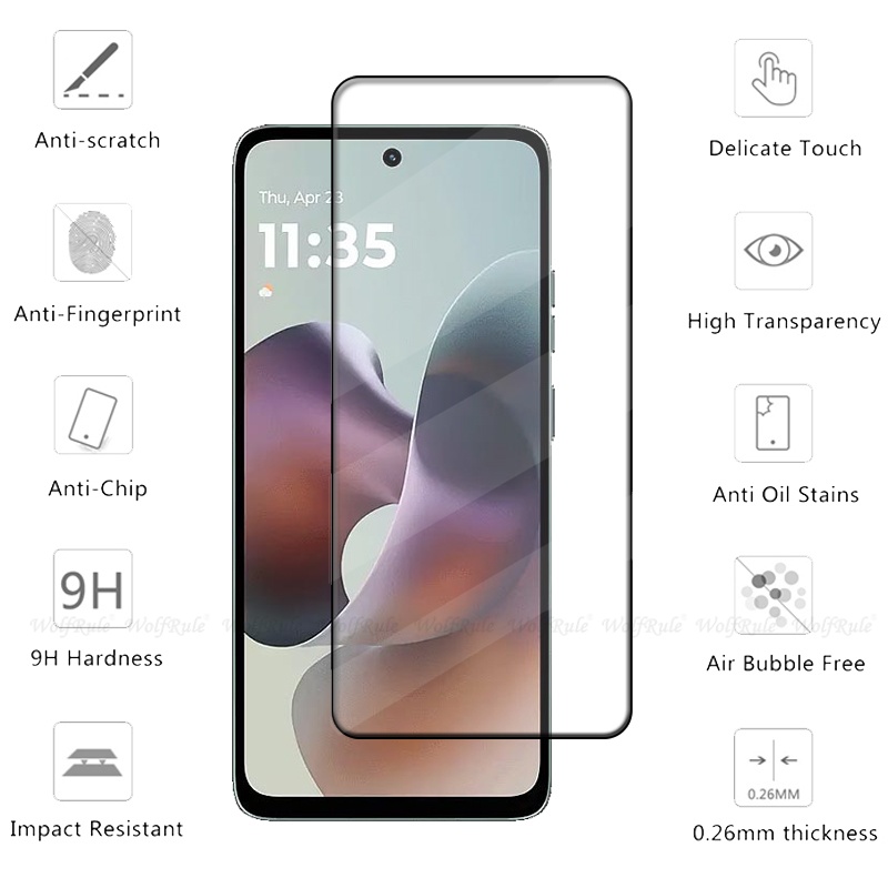 Phone Cases Moto G - 1/2/3/4PCS Vollständige Abdeckung aus Glas für