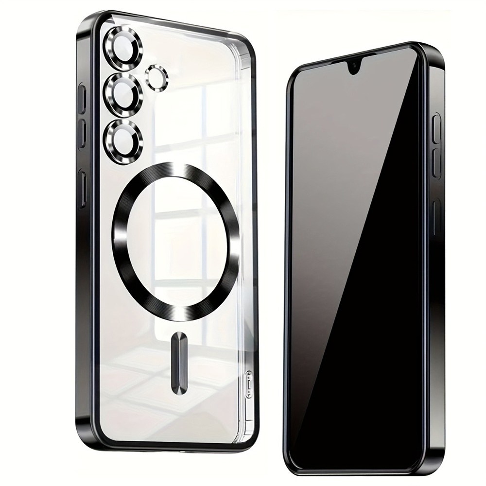 Luxury Plating Case - Luxuriöse Magnetische Transparente Handyhüllen für Samsung