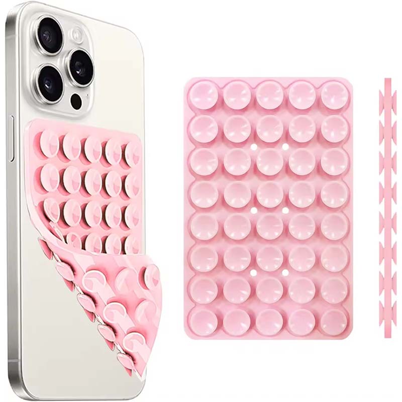 Phone Cases Video - Silikon-Saugnapf-Handyhalterung mit starkem doppelseitigem freihändigen Griff,