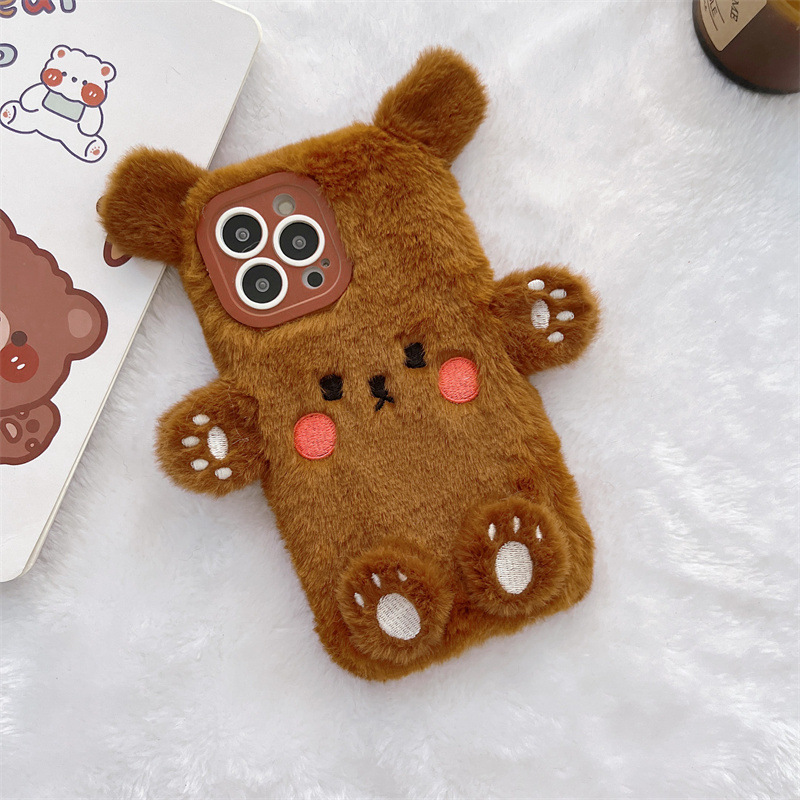 Koreanische 3D Cartoon Bär Fla – Phone Cases For Iphone 13 Bewertung und Preis