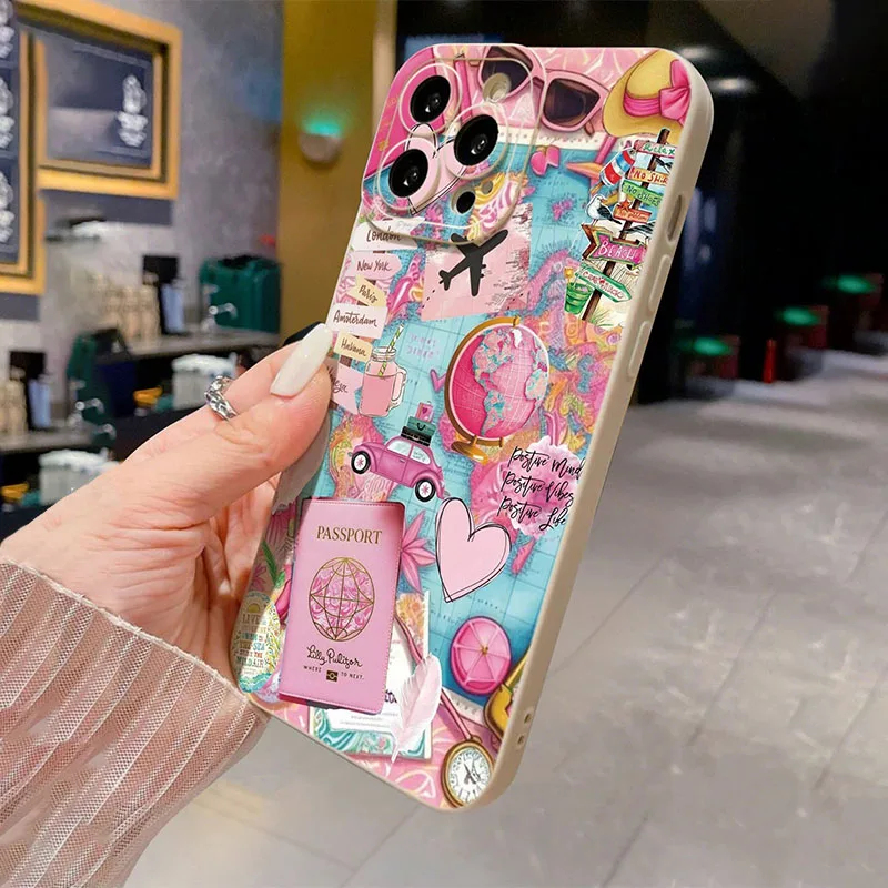 Reise-Flugzeug-Design Mattiert – Phone Cases For Iphone 13 Bewertung und Preis