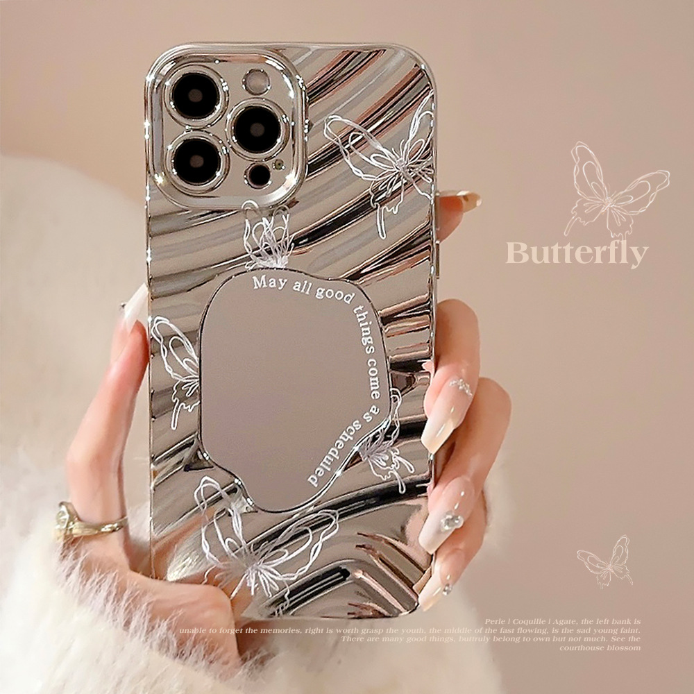 Luxuriöse Silberne Wellenförmi – Luxury Plating Case Bewertung und Preis