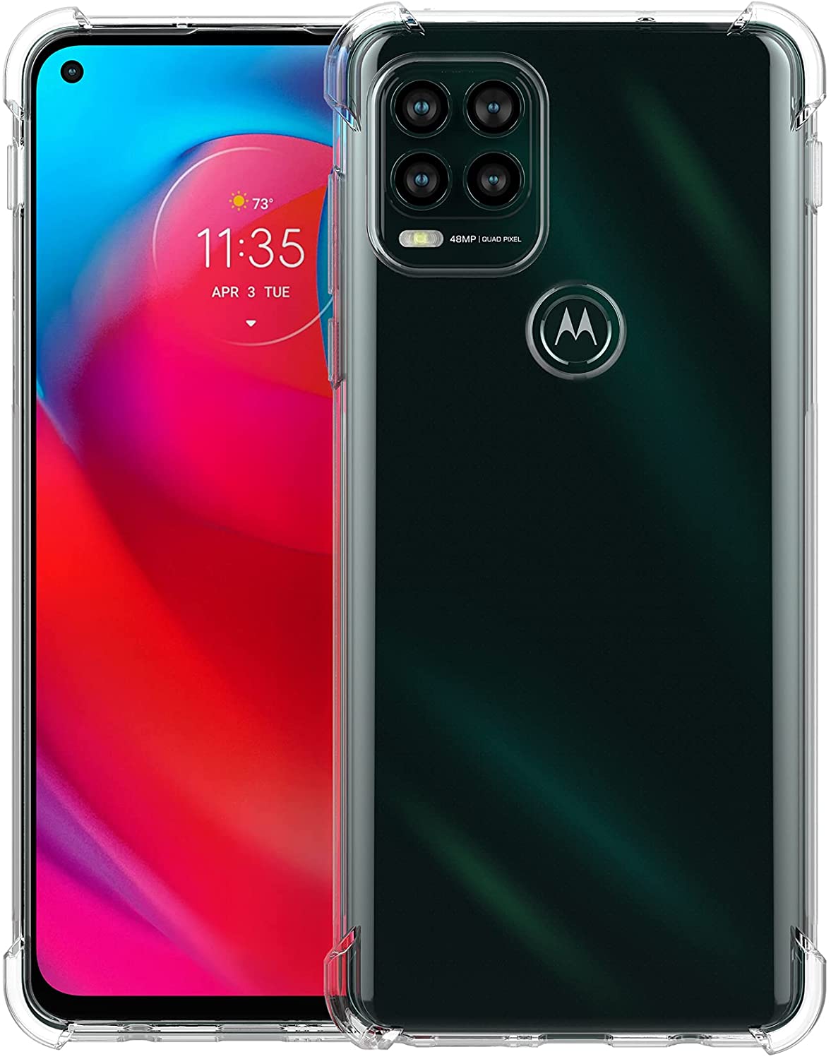 Kristallklare, rutschfeste, kr – Phone Cases Moto G Bewertung und Preis