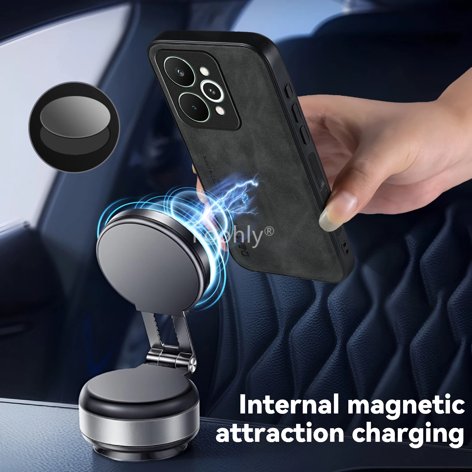 Nubukleder Magnetische Hülle f – Phone Cases Realme Bewertung und Preis