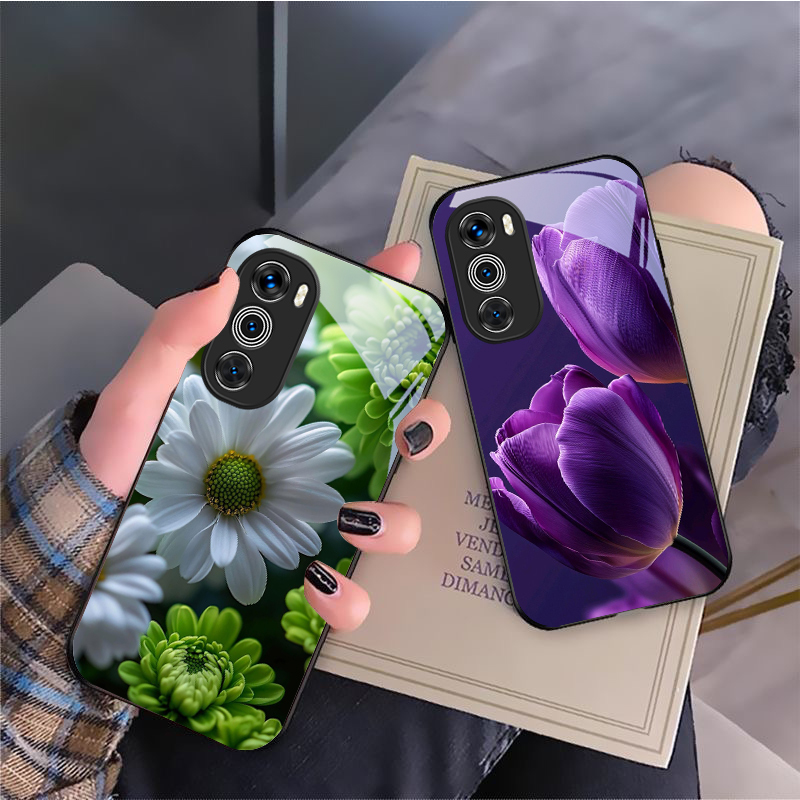 Lila Tulpenmuster für Motorola – Phone Cases Moto G Bewertung und Preis
